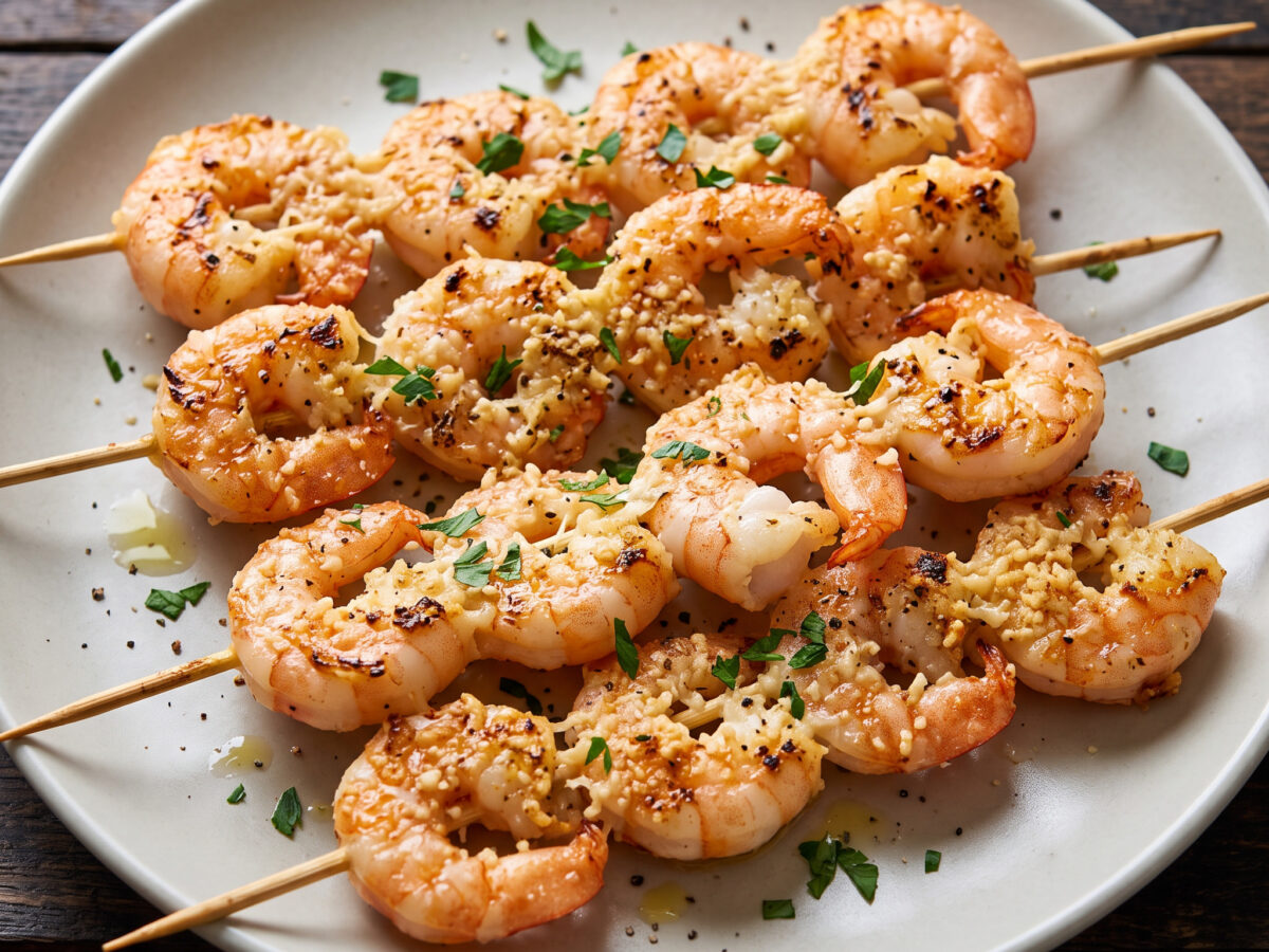 Garides Souvlaki vom Grill