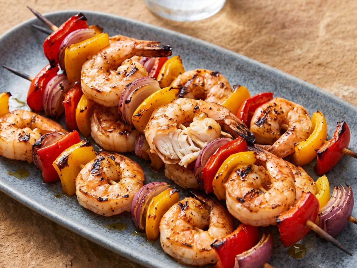 Garnelen vom Rost mit Fajita-Würze