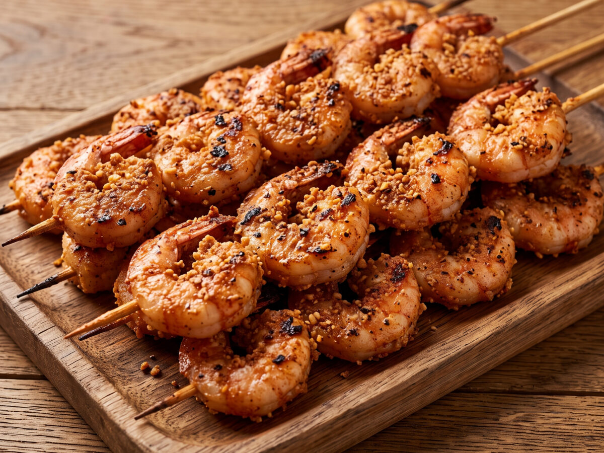 Garnelen-Suya vom Grill