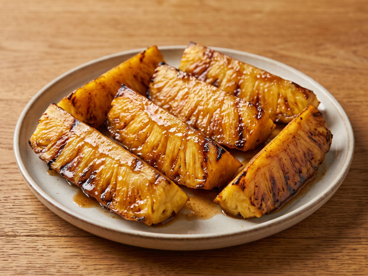 Gegrillte Ananas mit chinesischer Fünf-Gewürze-Glasur