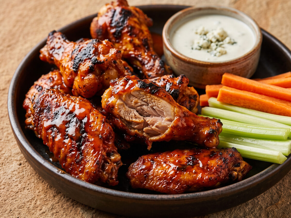 Gegrillte Buffalo Wings
