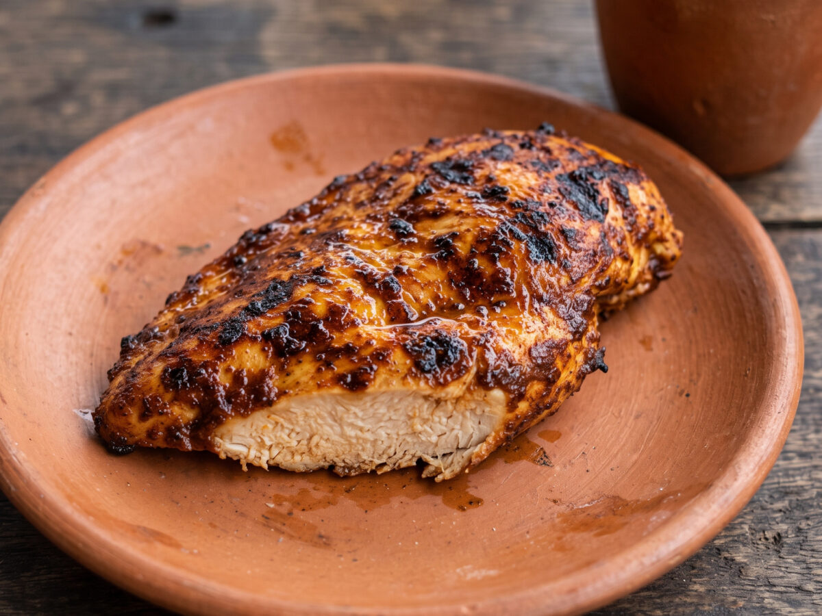 Pollo a la parrilla mit Ají Panca