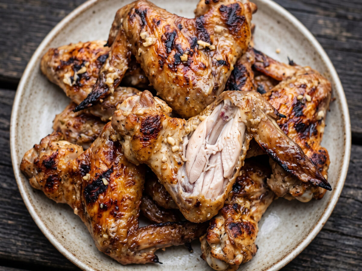 Hähnchenflügel vom Manqal-Grill