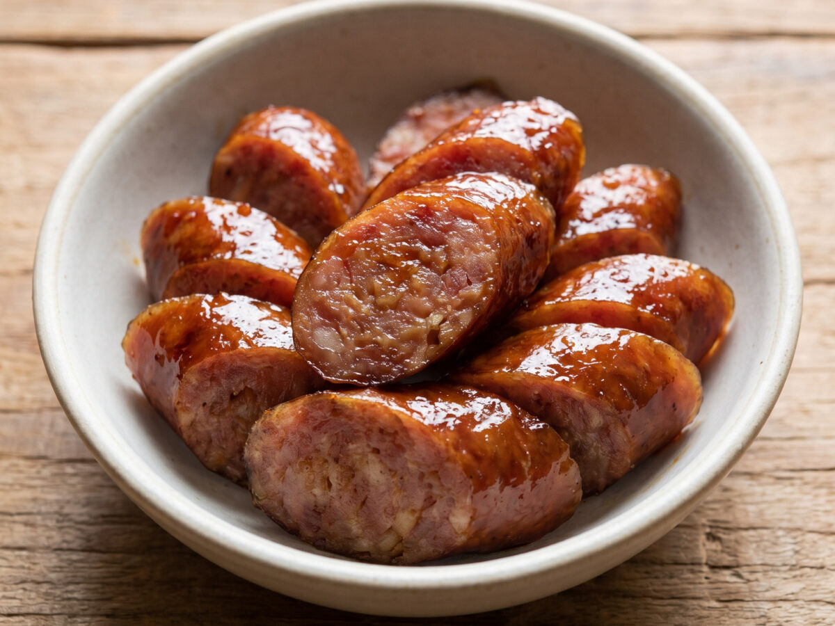 Gegrillte Lap-Cheong-Wurst aus Guangdong