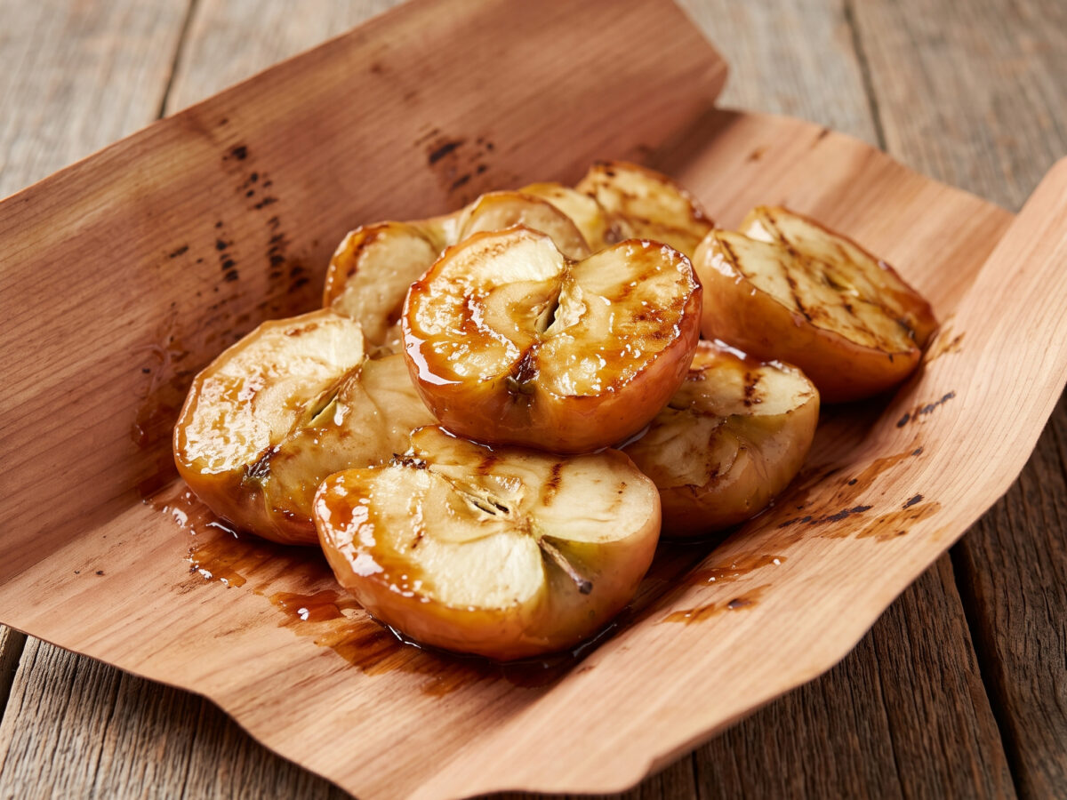 Karamelläpfel vom Grill