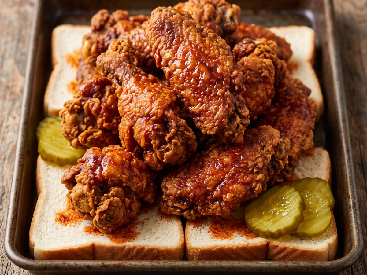 Gegrillte Nashville-Hot-Chicken-Wings