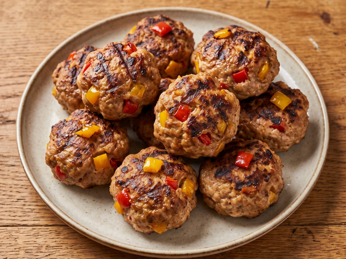 Nigerianische Grillbällchen mit Paprika