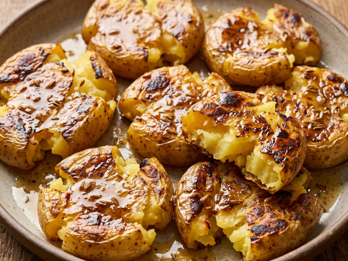 Goldbraune Kartoffeln mit würziger Frische