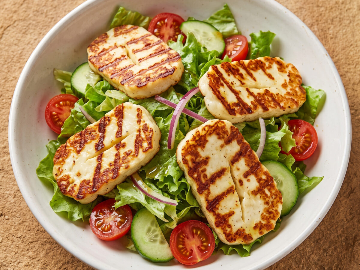 Gegrillter Halloumi-Salat