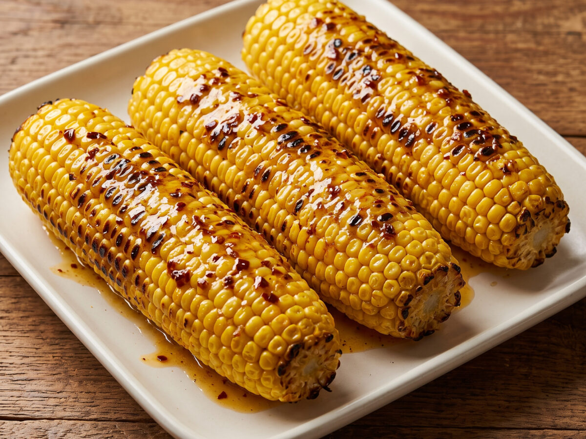 Gegrillter Mais mit Honig-Ancho-Butter