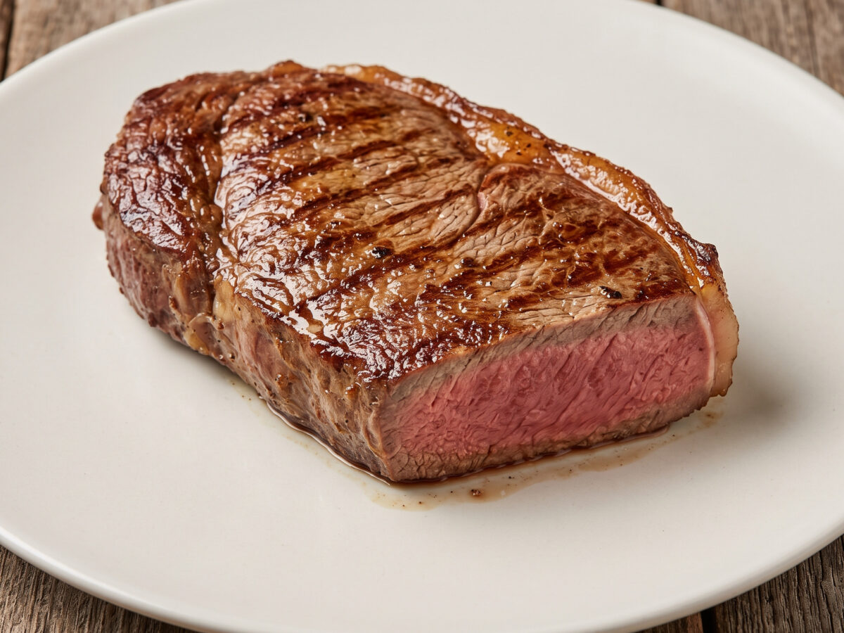 Gegrilltes Beiried mit Kräutermarinade