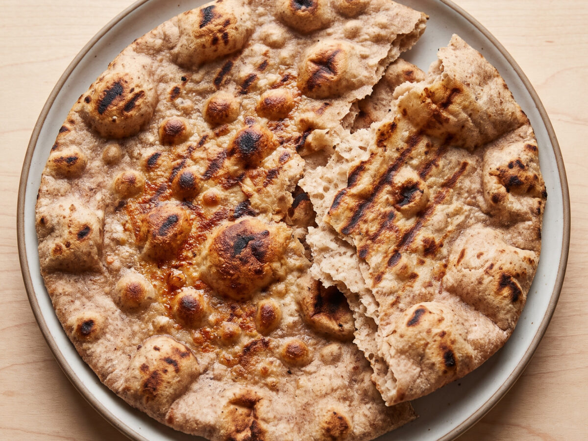 Gegrilltes Sorghum-Fladenbrot