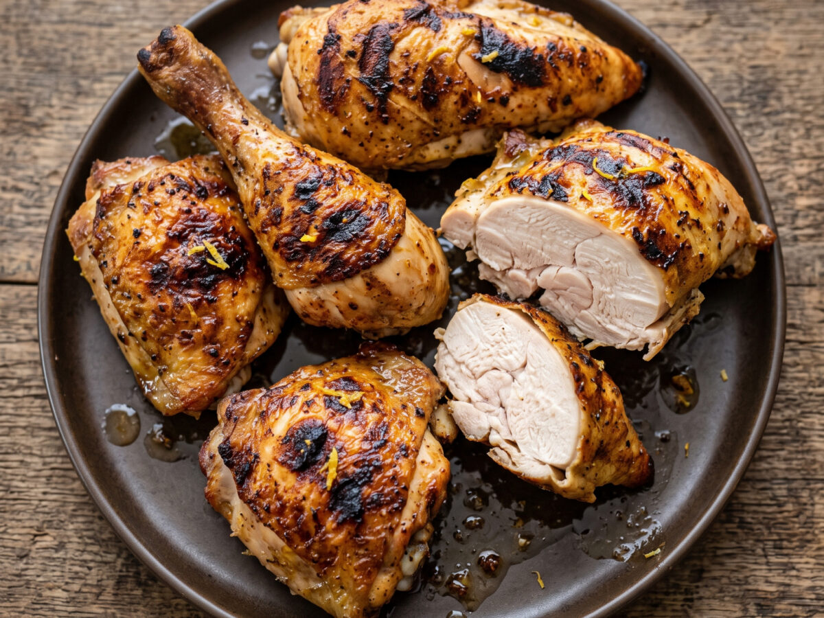 Gegrilltes Zitronen-Hendl vom Grill