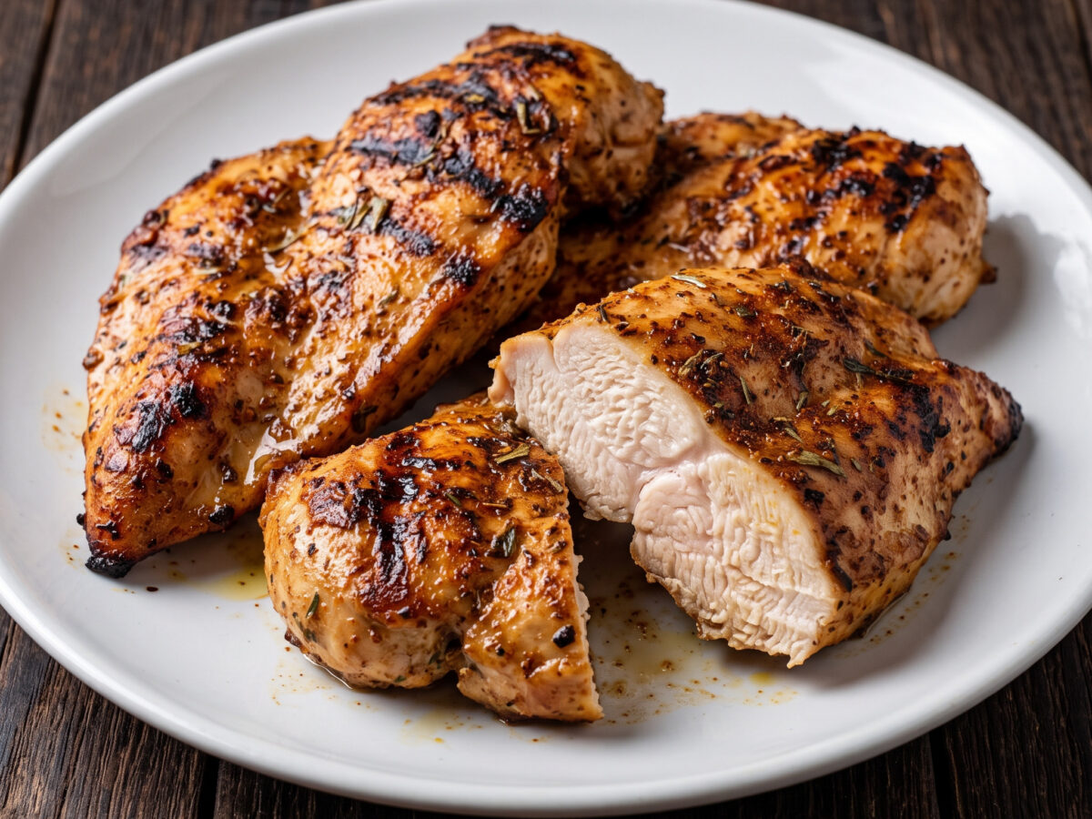 Georgisch mariniertes Hähnchenfilet vom Grill