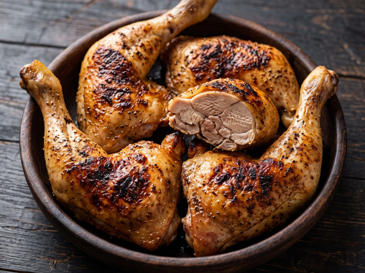 Saftige Keulen mit Zitronenwürze vom Grill
