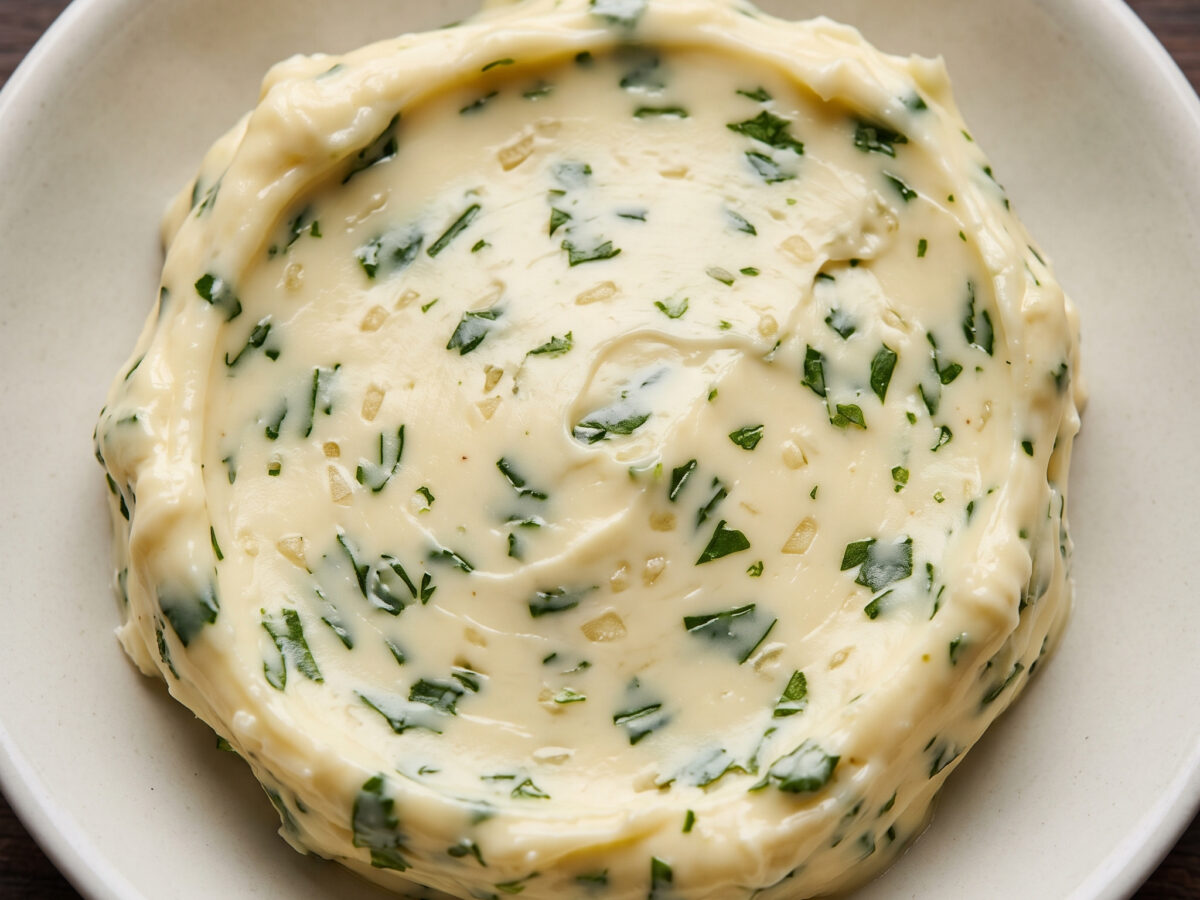 Georgische Knoblauch-Korianderbutter
