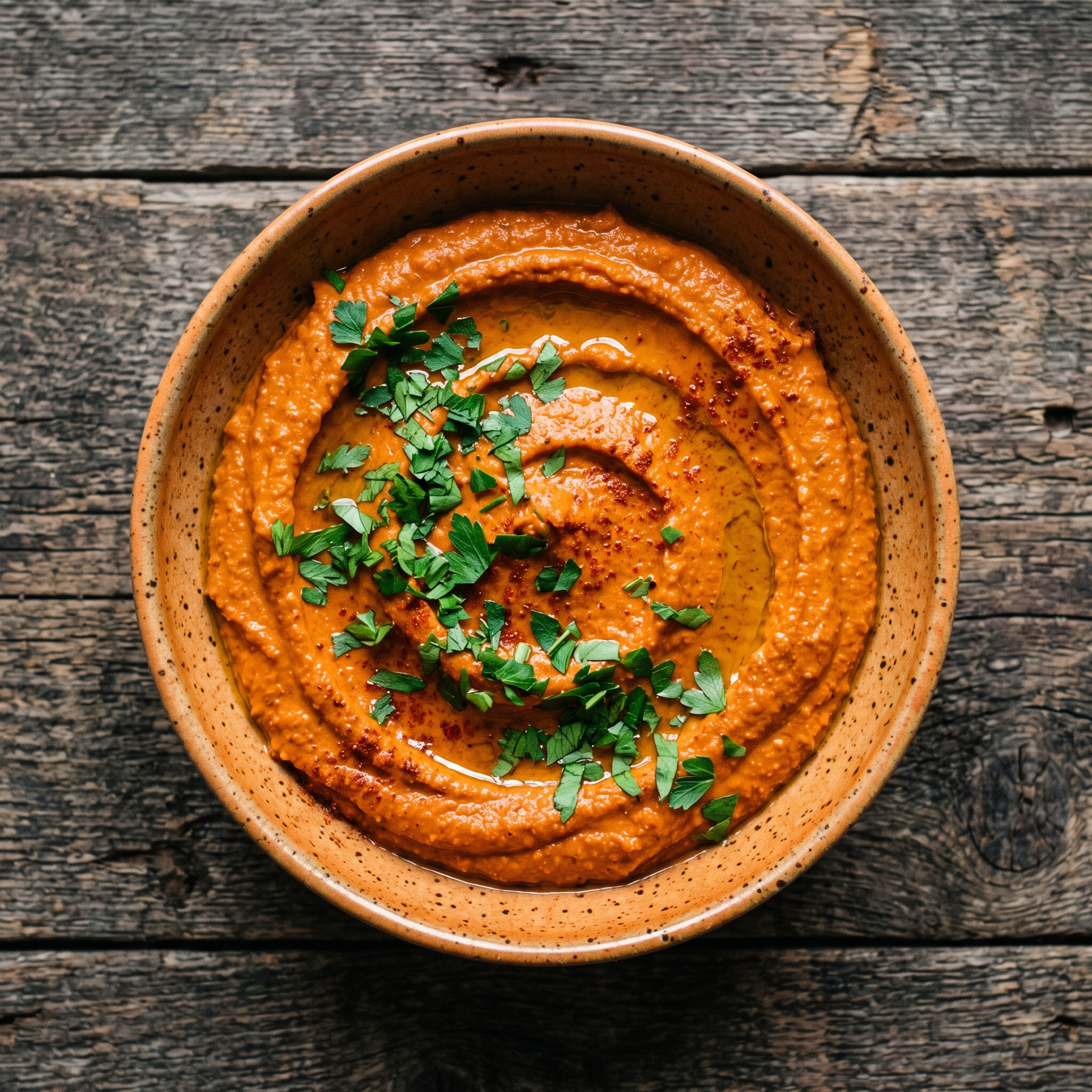 Gerösteter Paprika-Hummus vom Grill