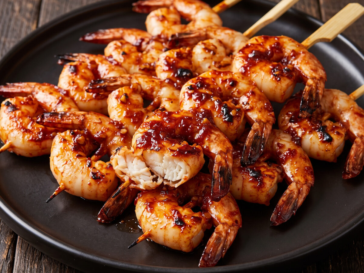 Gochujang-Saeu-gui vom Grill