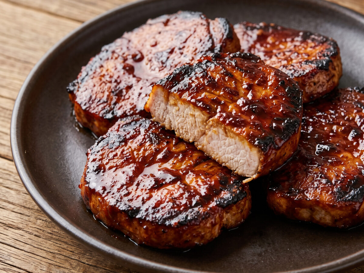 Gochujang-Schweinelendensteaks vom Grill
