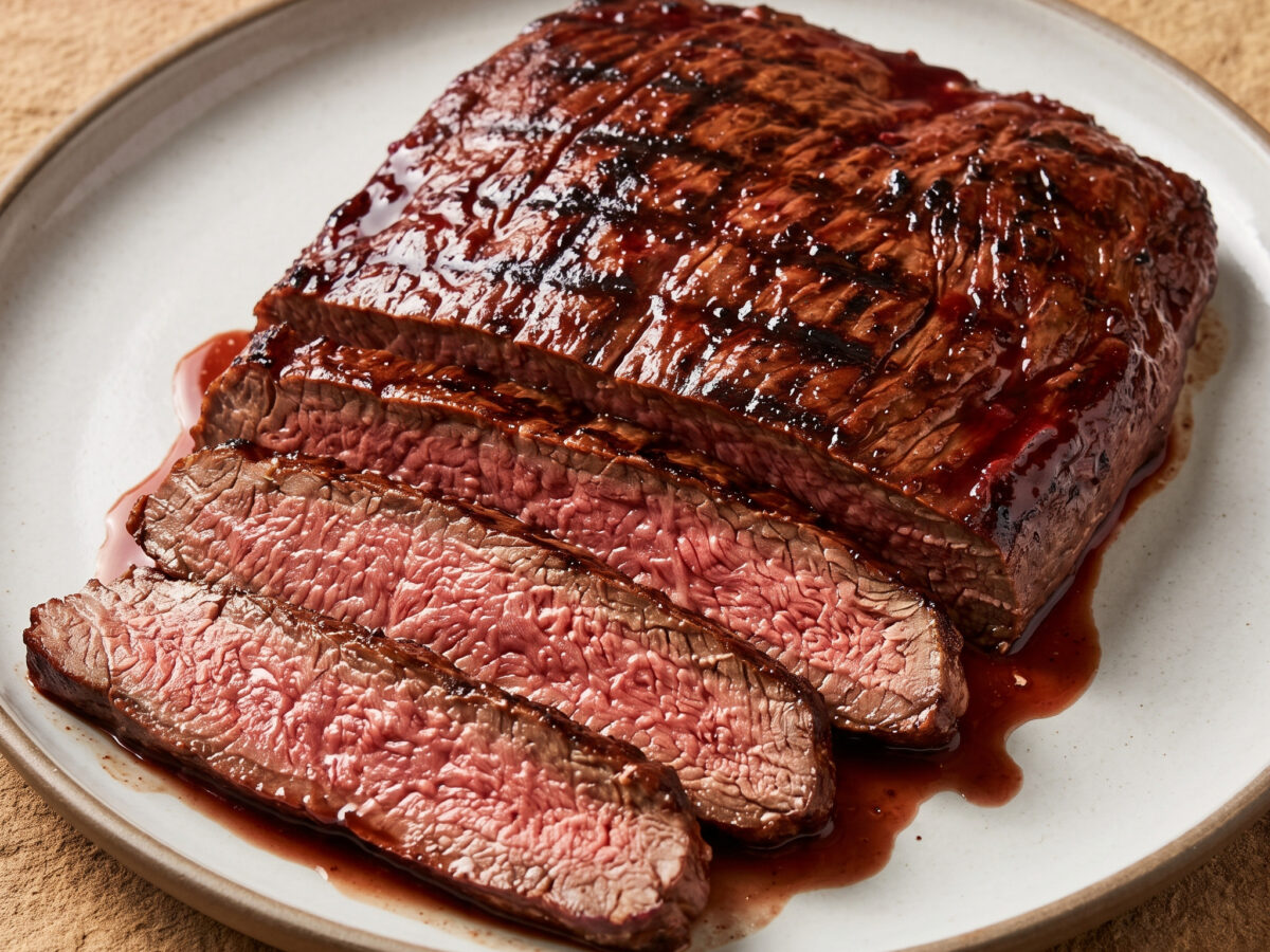 Granatapfel und Glut: Flanksteak mit libanesischen Gewürzen