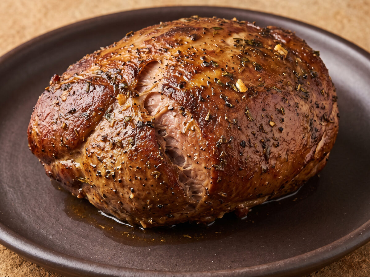 Griechisch gewürzte Ziegenschulter aus dem Smoker