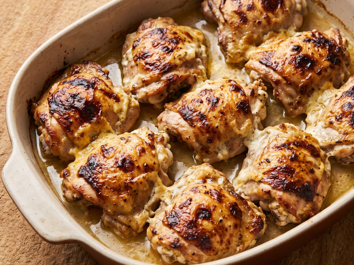 Griechische Hähnchenoberschenkel vom Grill