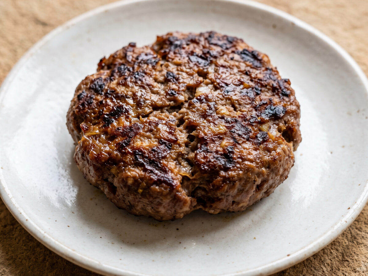 Hamburger Beefsteak vom Grill