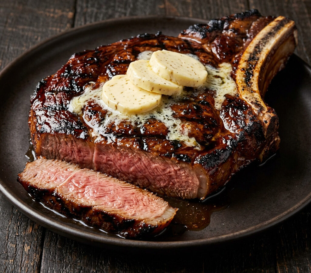 Hawaiian Rib-Eye Steak vom Zweizonengrill