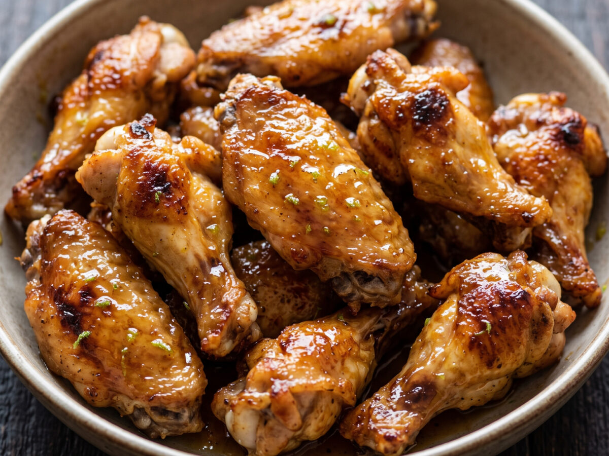 Honig-Limetten-Hähnchenflügel vom Grill