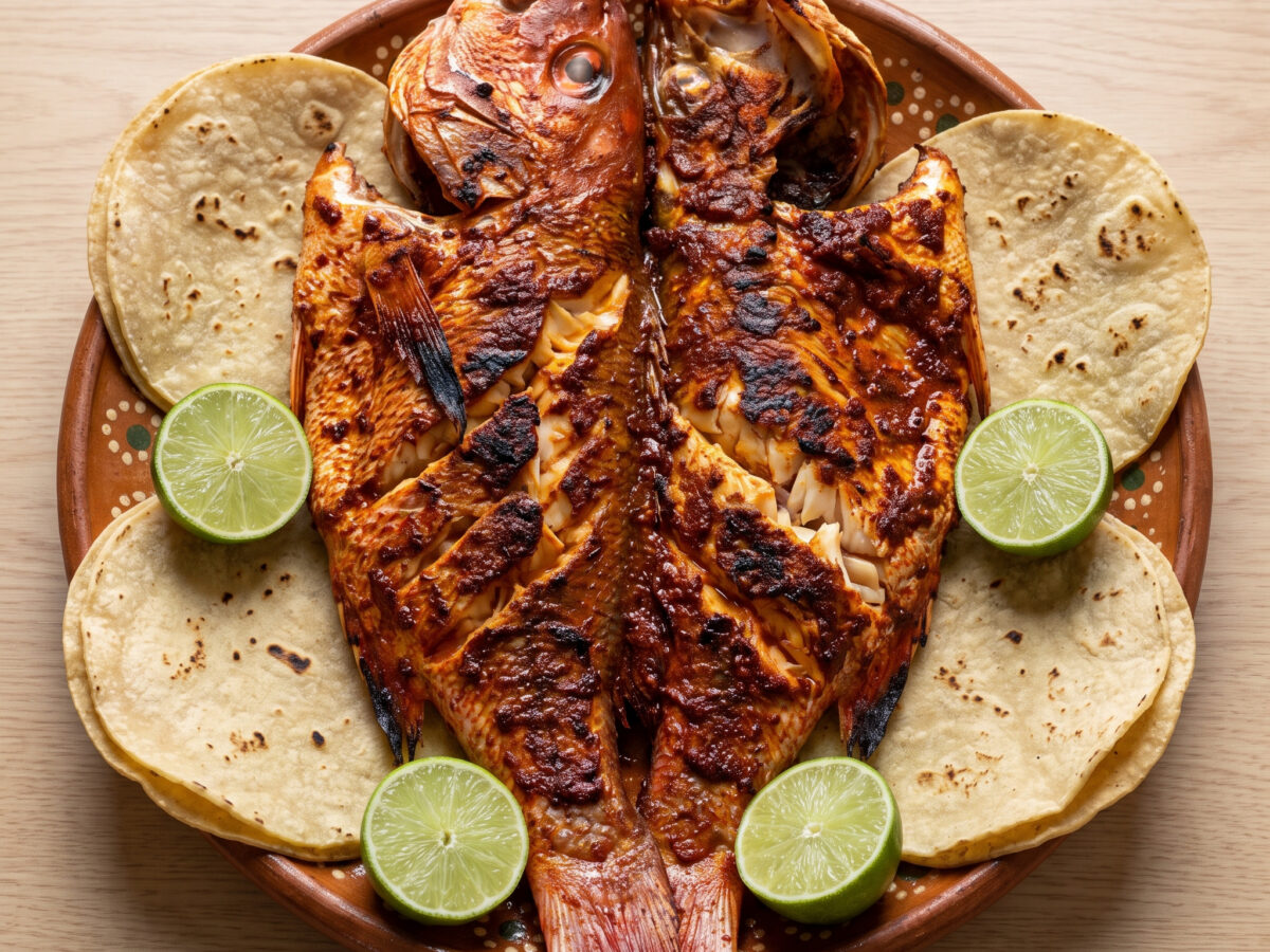 Huachinango mit Guajillo-Adobo