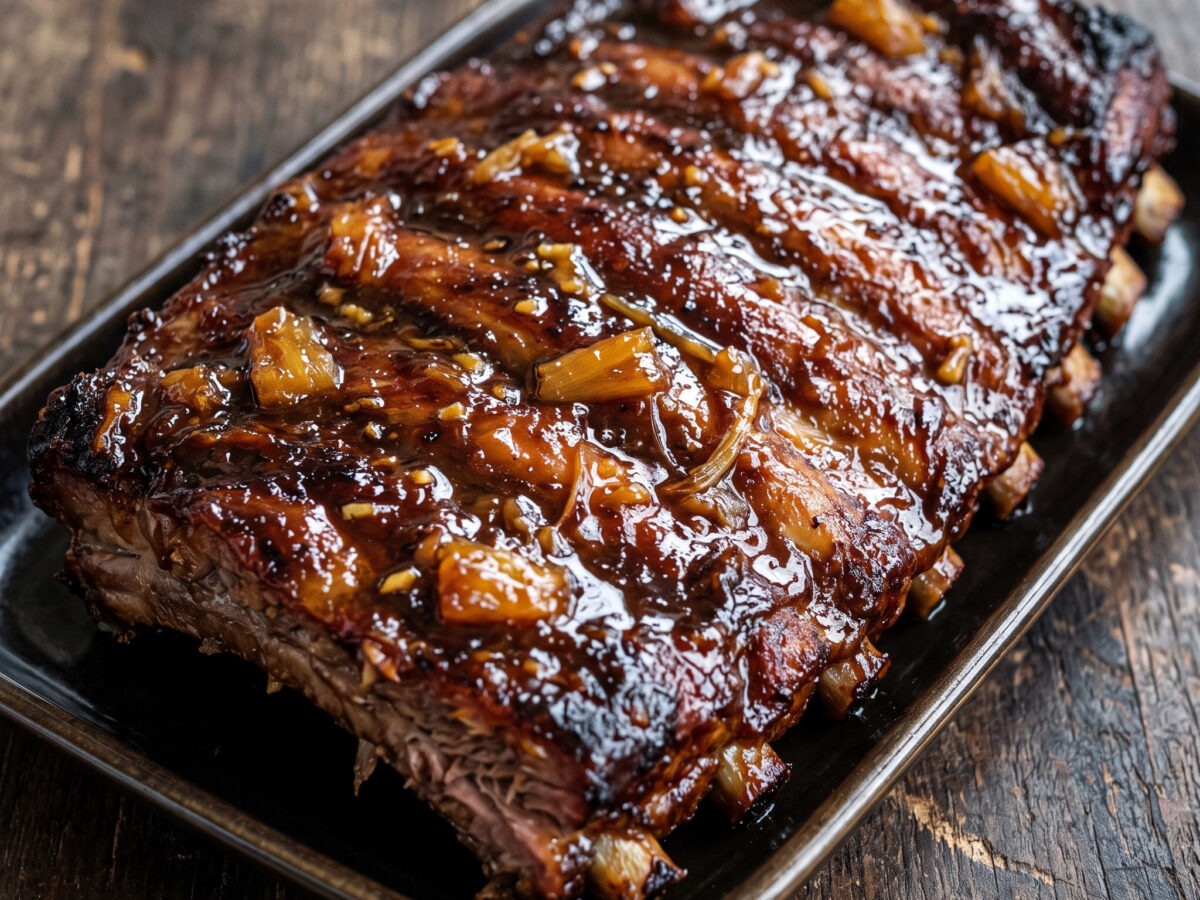 Ananas-Ingwer-Rippchen mit jamaikanischem BBQ-Profil