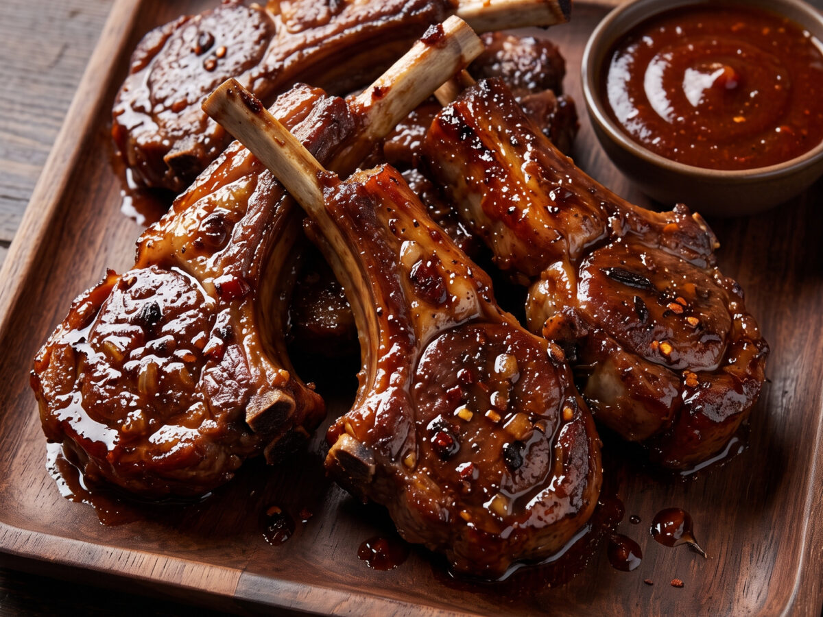 Jamaikanische Jerk-Lammrippchen vom Grill