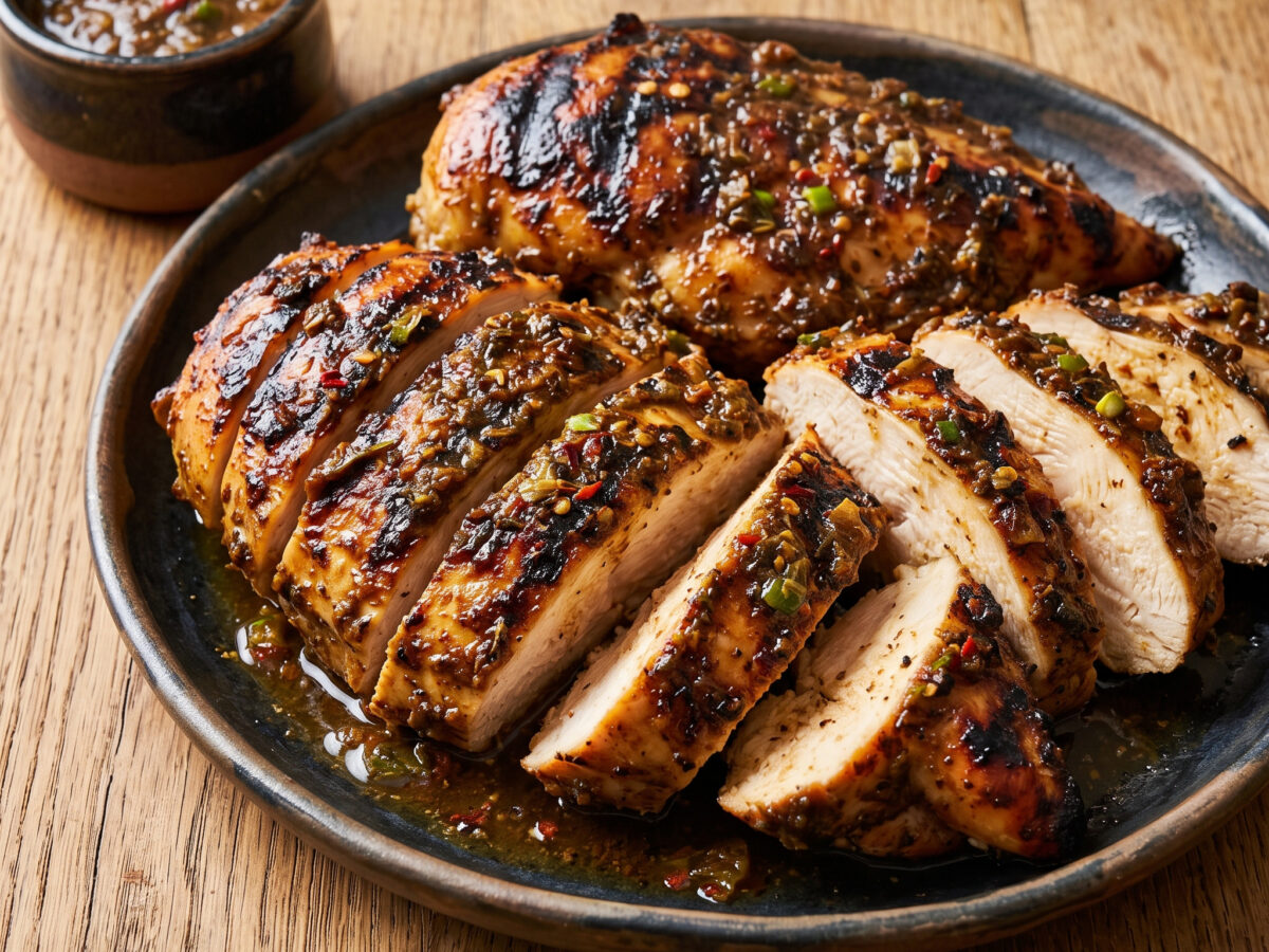 Jerk-Hähnchenbrust vom Grill
