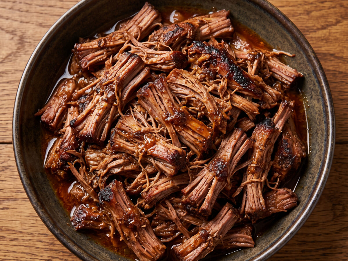 Würziges Jerk-Lamm, zart gezupft