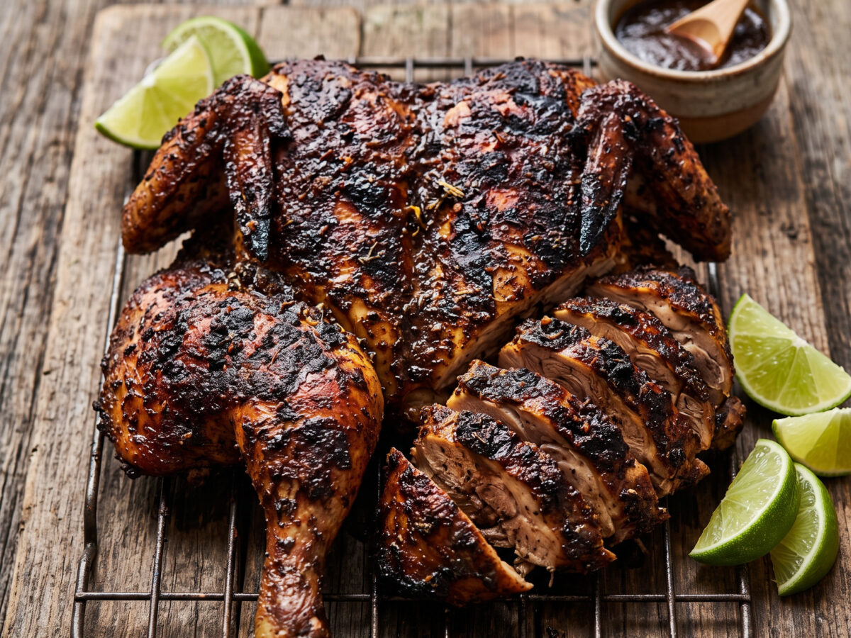 Jerk-Hähnchen mit Pimentorauch
