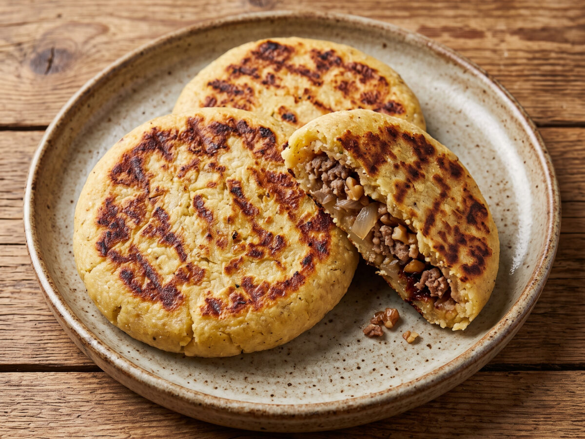 Kartoffel-Kibbeh direkt über der Glut