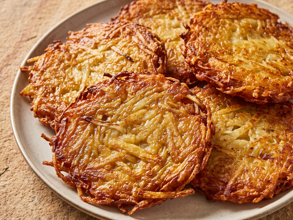 Kartoffelpuffer von der Plancha