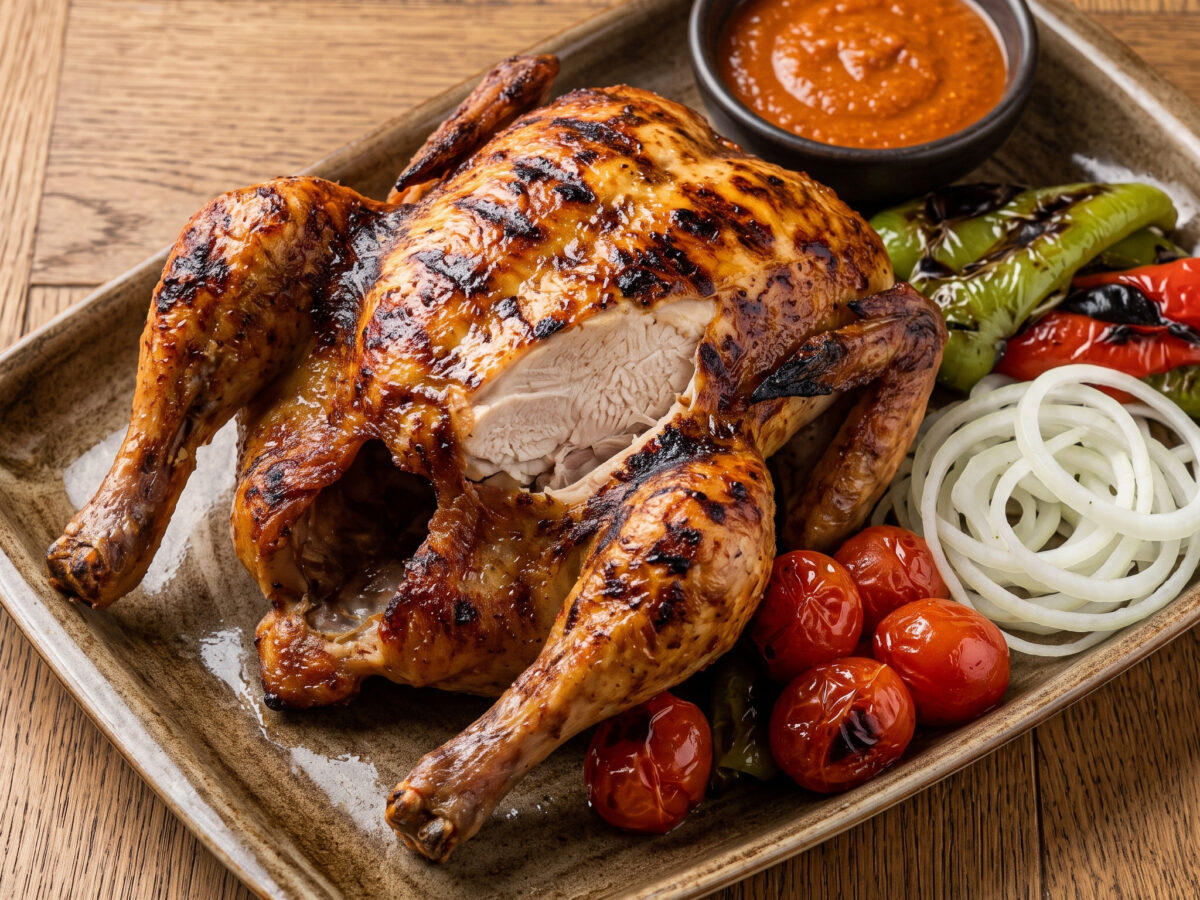 Kənd toyuğu kababı vom Mangal