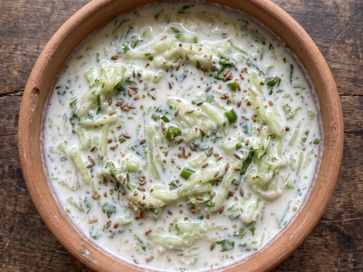 Kheera Raita: pakistanischer Gurken-Joghurt-Dip