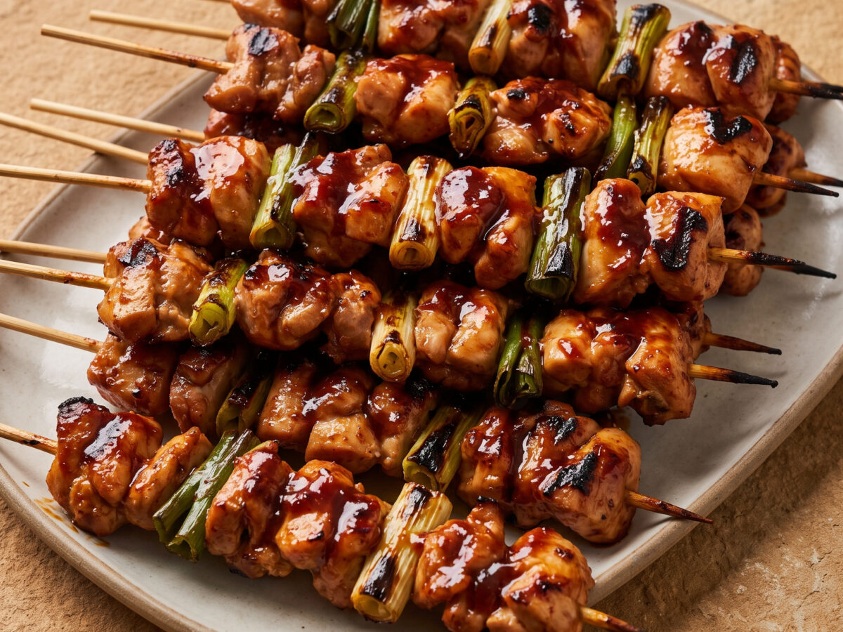 Klebrige Gochujang-Spieße vom Grill