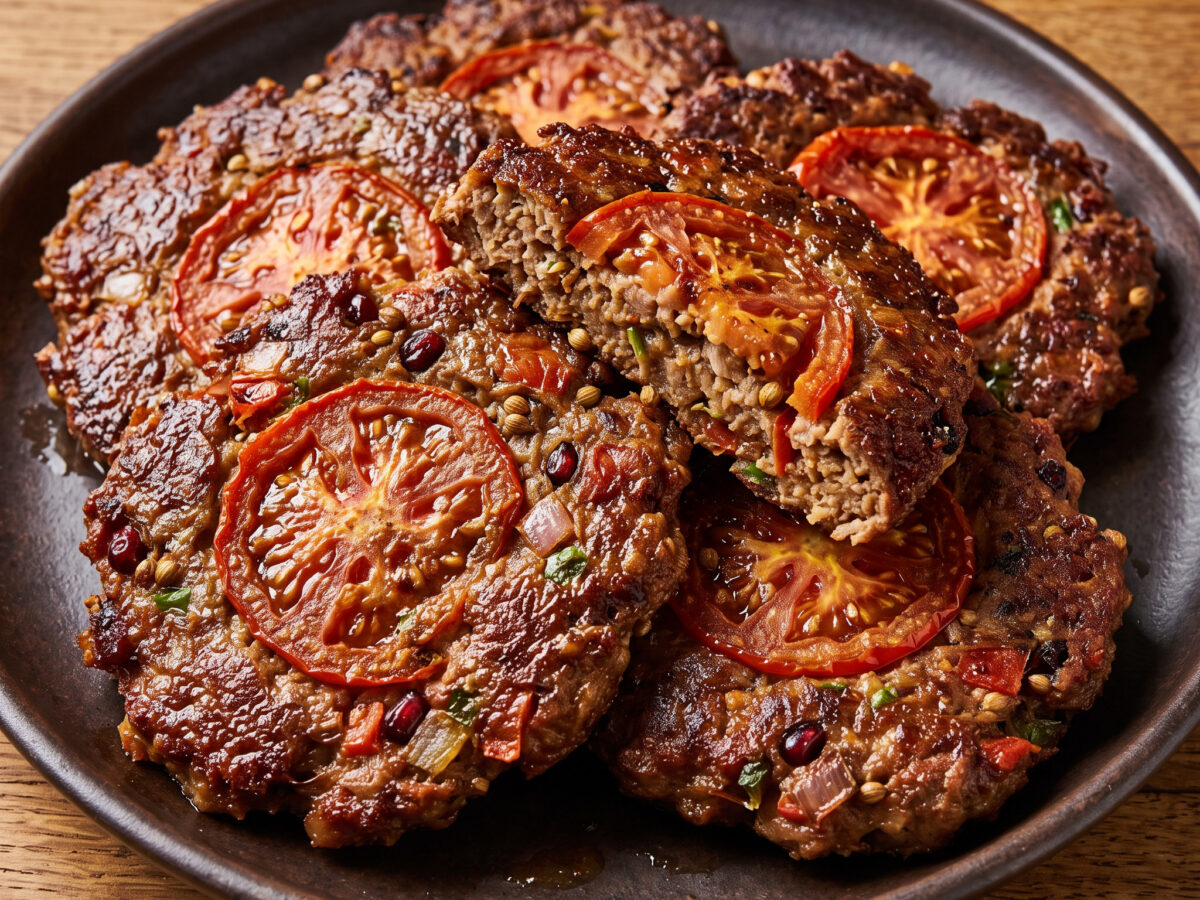 Knusprige Plancha-Patties aus Peshawar