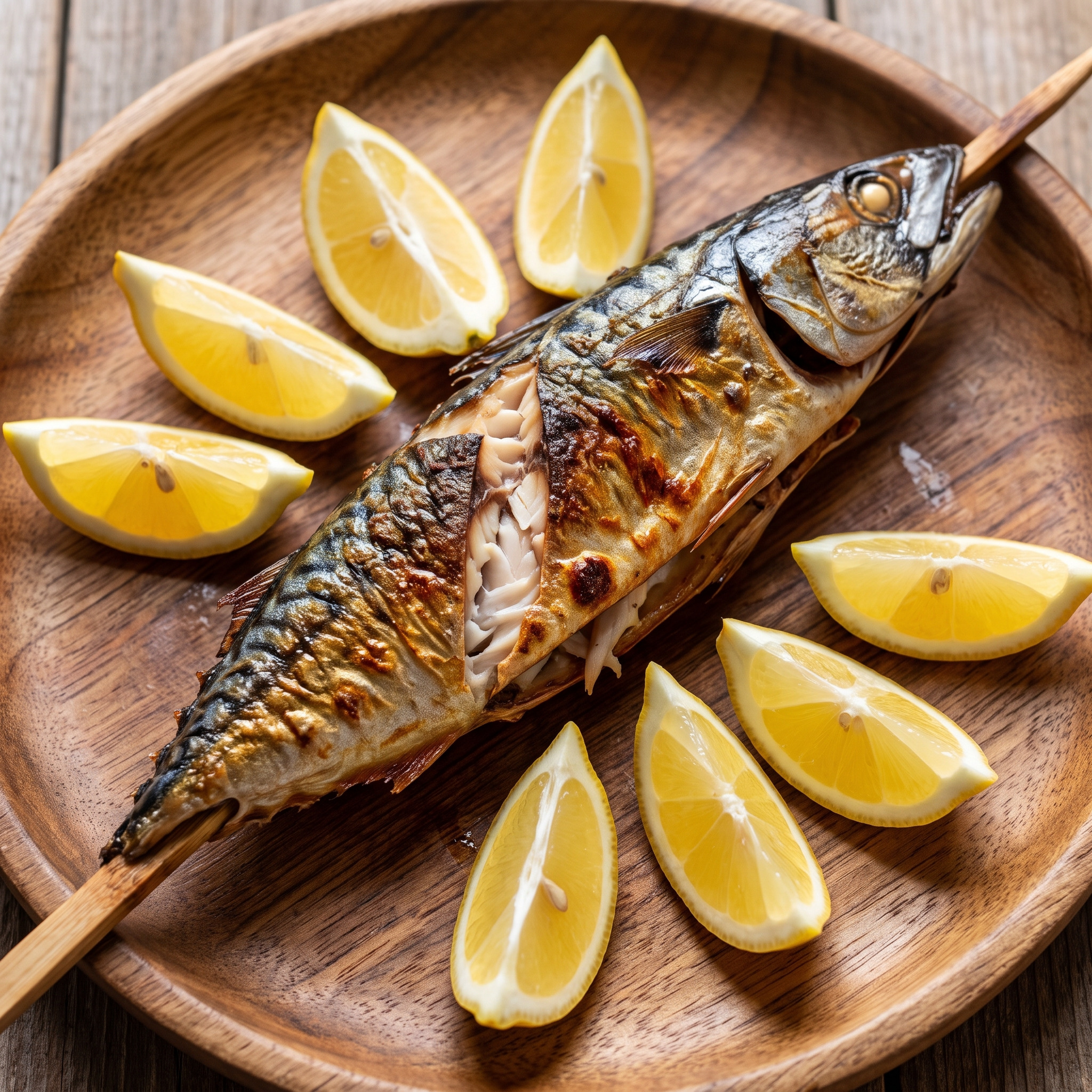 Knuspriger Steckerlfisch aus Makrele
