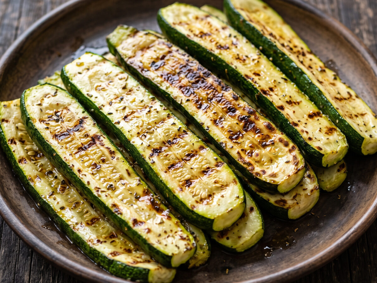 Kolokithakia sti skara: Griechische Zucchini vom Grill