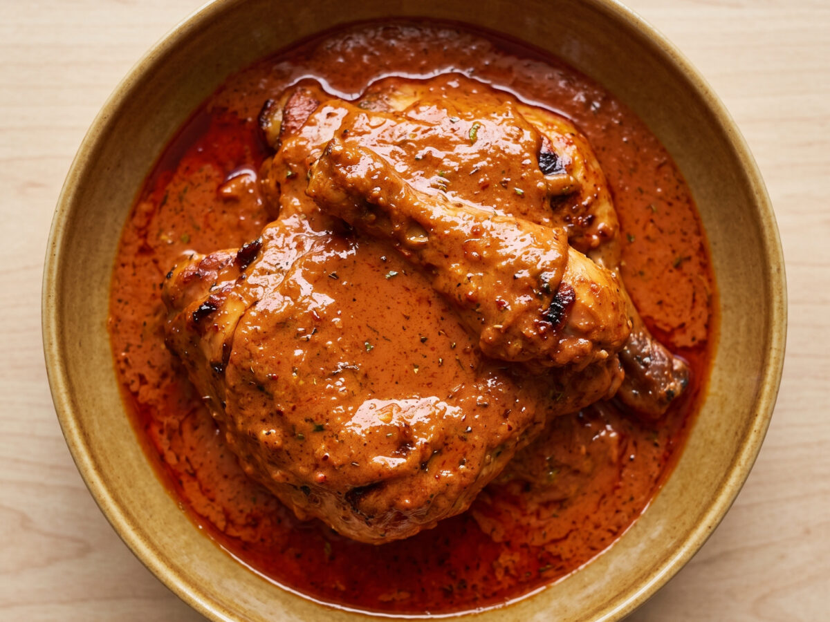 Kuah percik merah – Kokos-Chili-Glasur