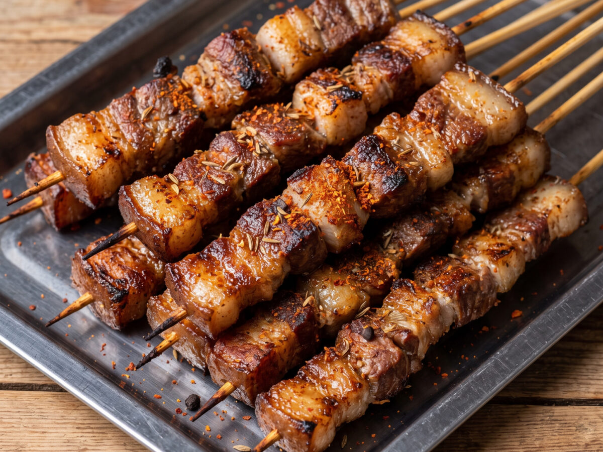 Kunming-Shaokao-Schweinefleischspieße