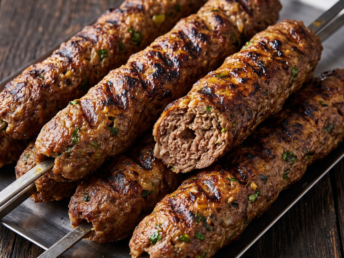 Lahori Rindfleisch-Seekh-Kebab
