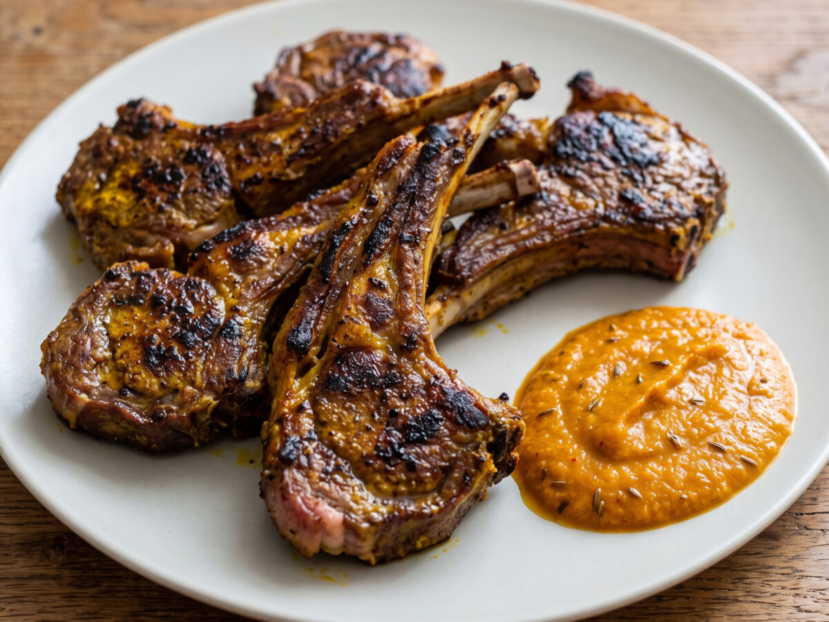 Lamm-Chhoeyla direkt vom Grill
