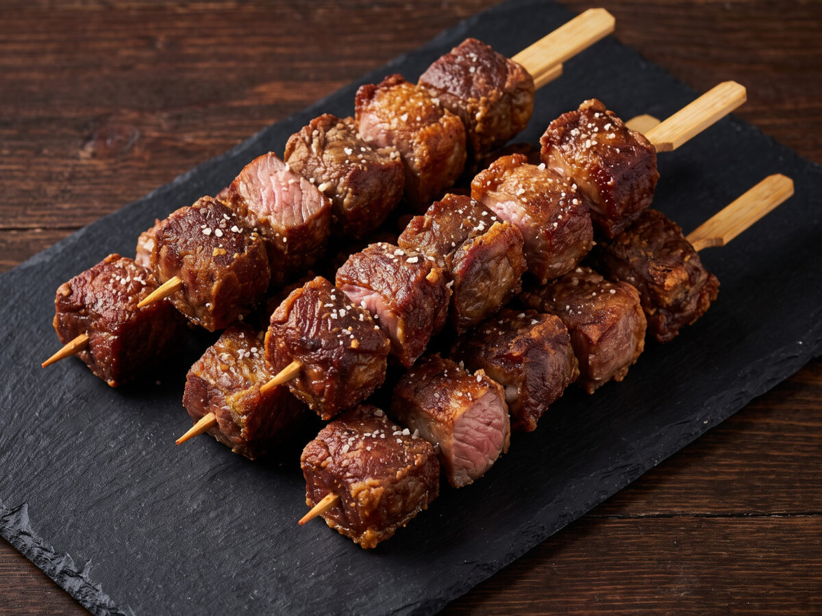 Lamm-Chislic vom Grill