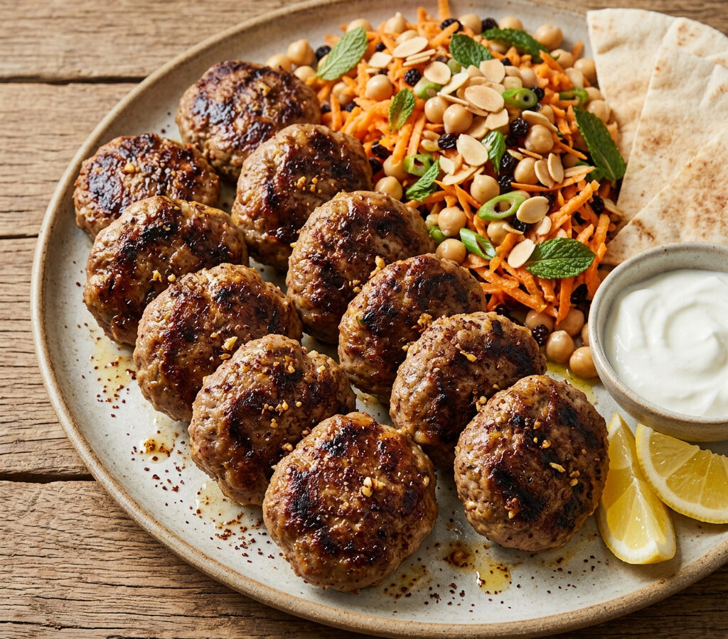 Würzige Grill-Patties mit säuerlicher Sumachnote