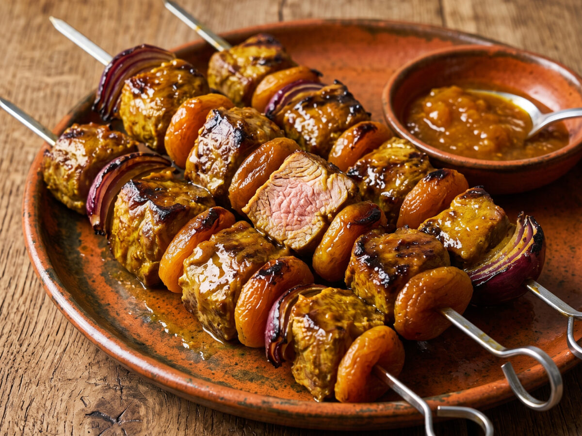 Lamm-Sosaties mit Aprikosen